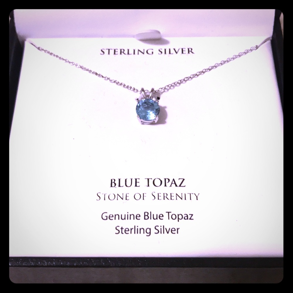 Gorgeous and Delicate Blue Topaz Necklace